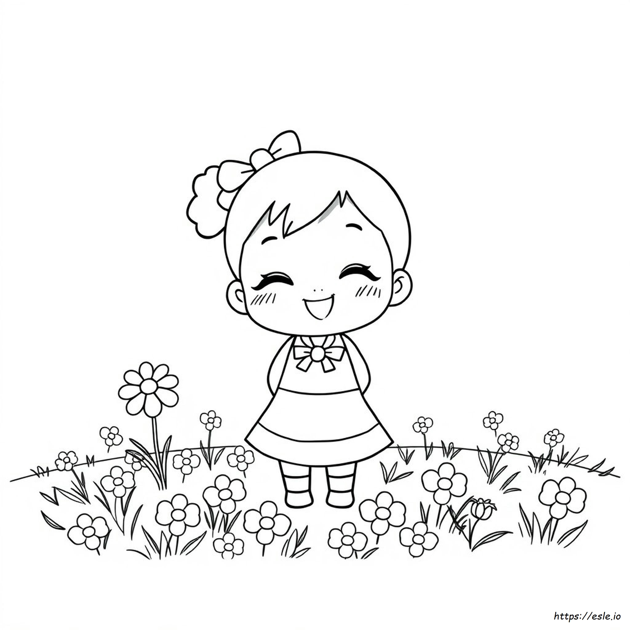 Chibi Nezuko Coloring Pages Cute