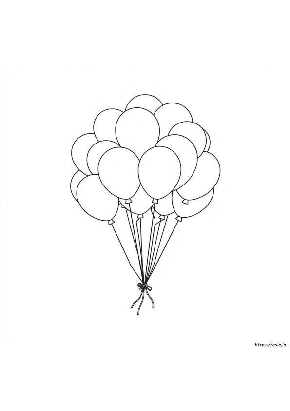 Balões Para Colorir