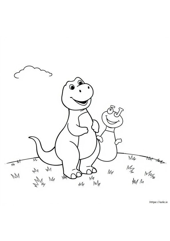 バーニーとBJのぬりえ