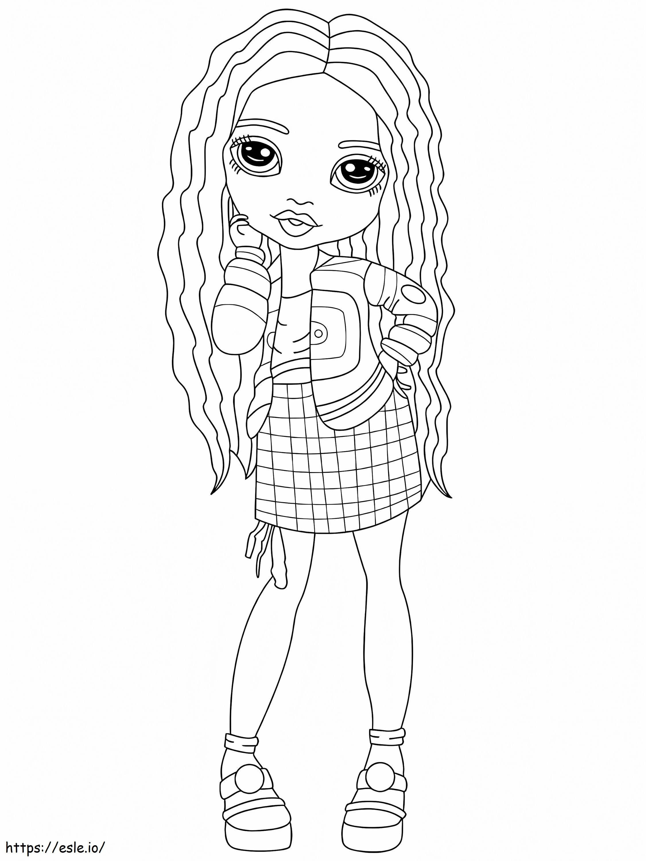 Daphne Minton Rainbow High coloring page