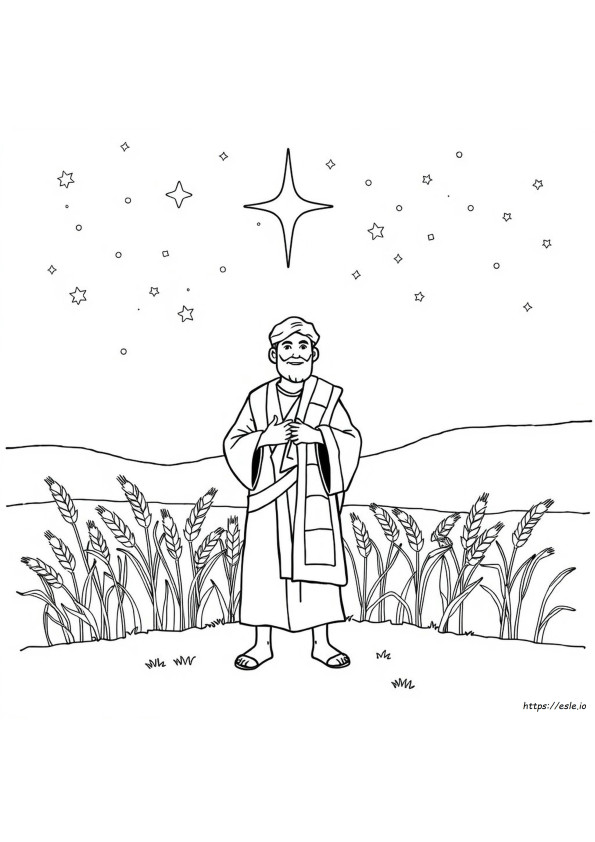 Coloriage La Tunique De Joseph Aux Multiples Couleurs