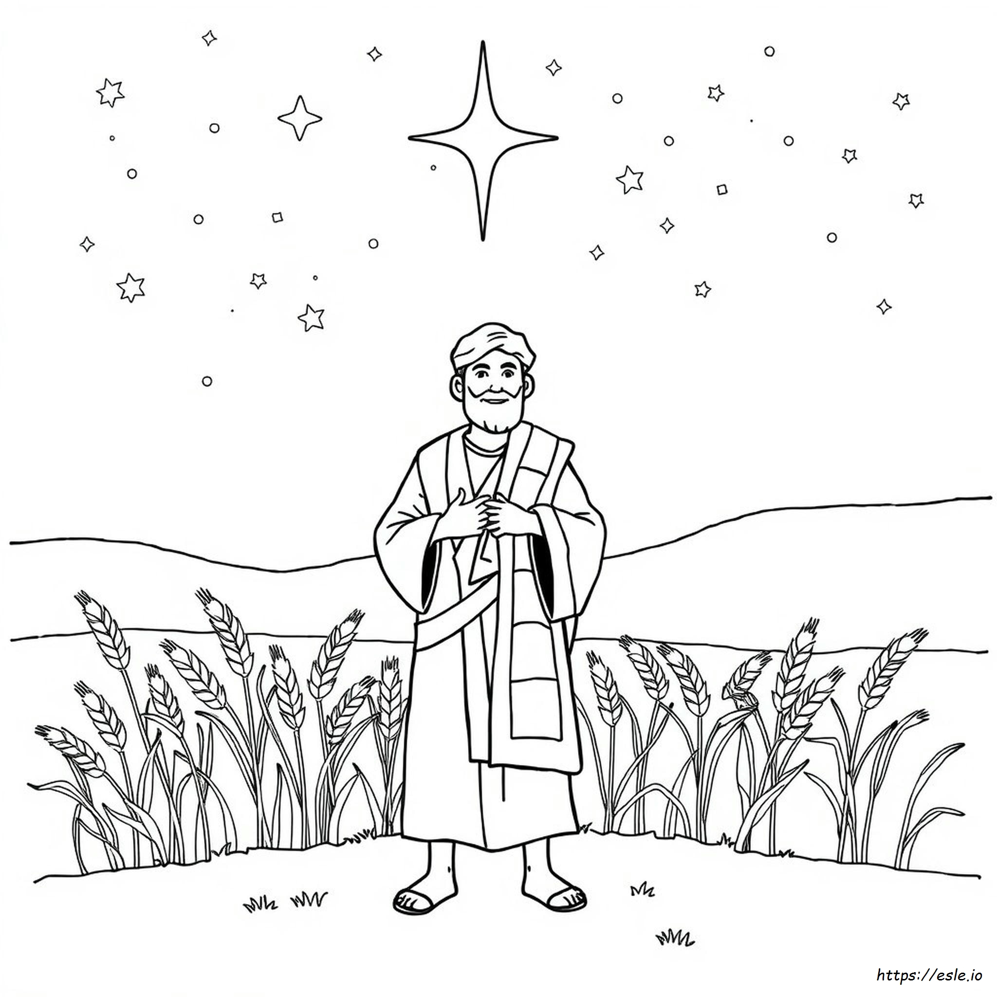 Joseph Coat Of Colors Coloring Page
