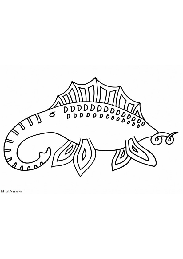 deniz fili Alebrijes boyama