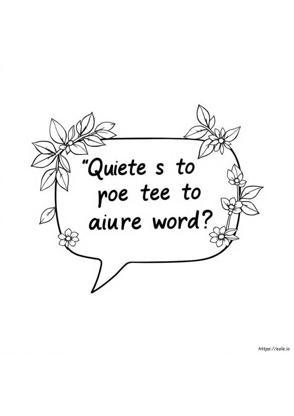 Kostenlose Printable Sprüche Zitate Schimpfwörter Ausmalbild