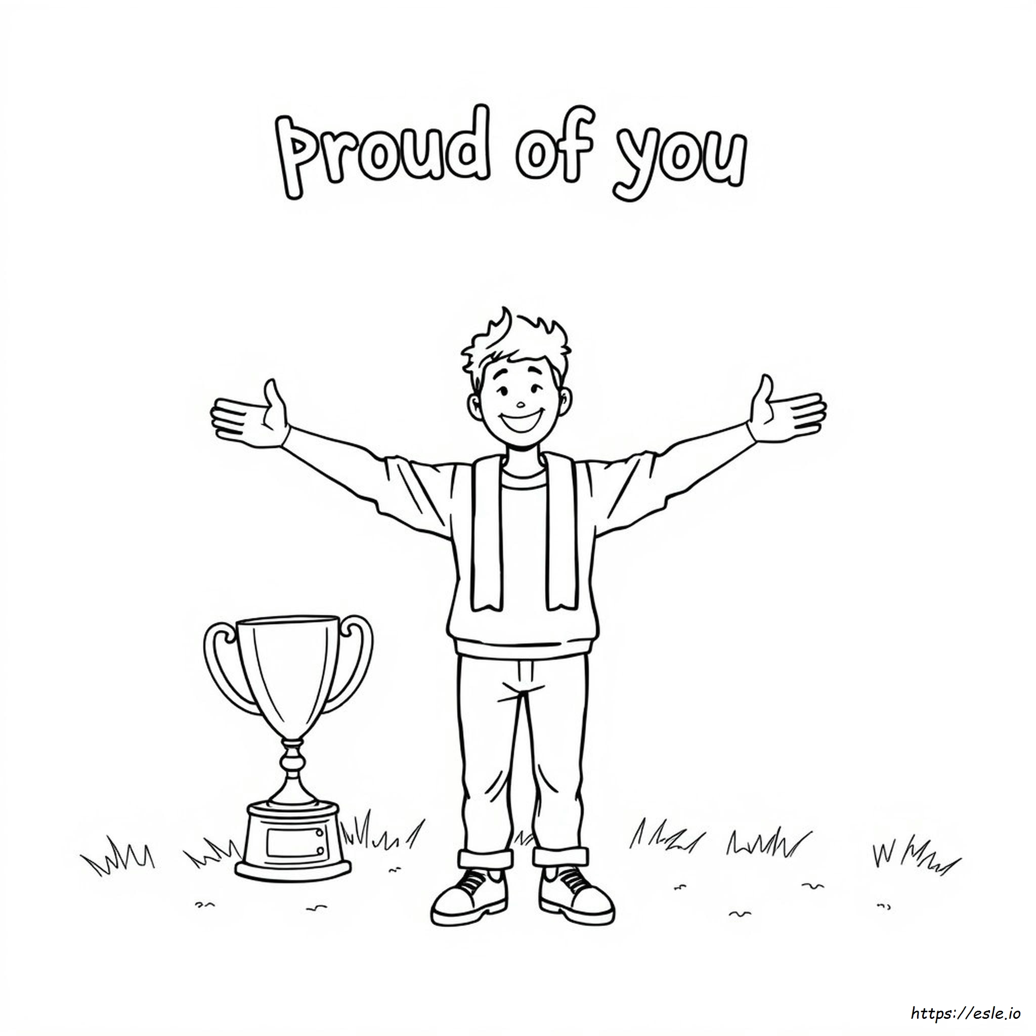Proud Of You Coloring Page