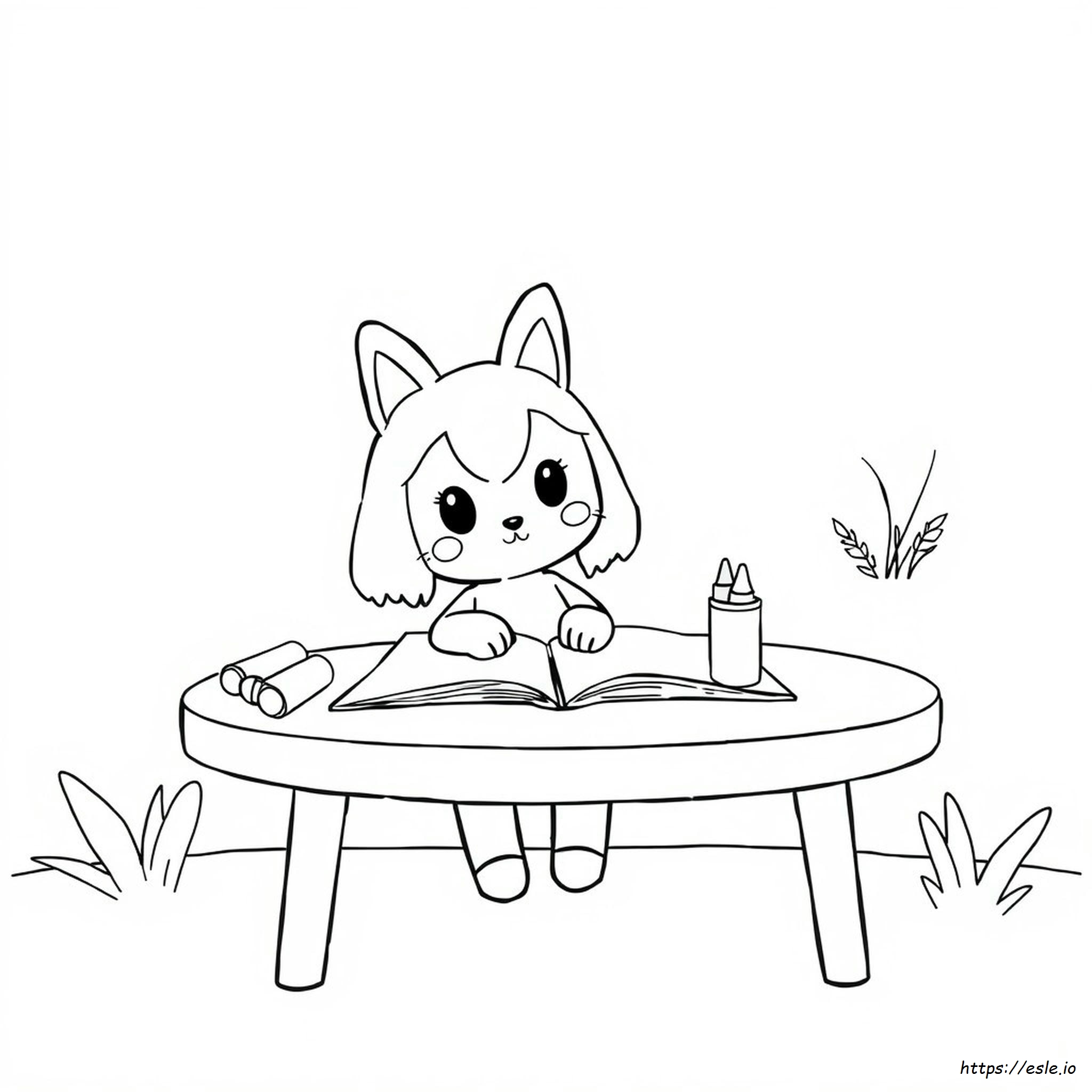 Kuromi Coloring In