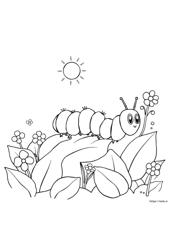 Lagarta Comilona Para Colorir Em Pdf