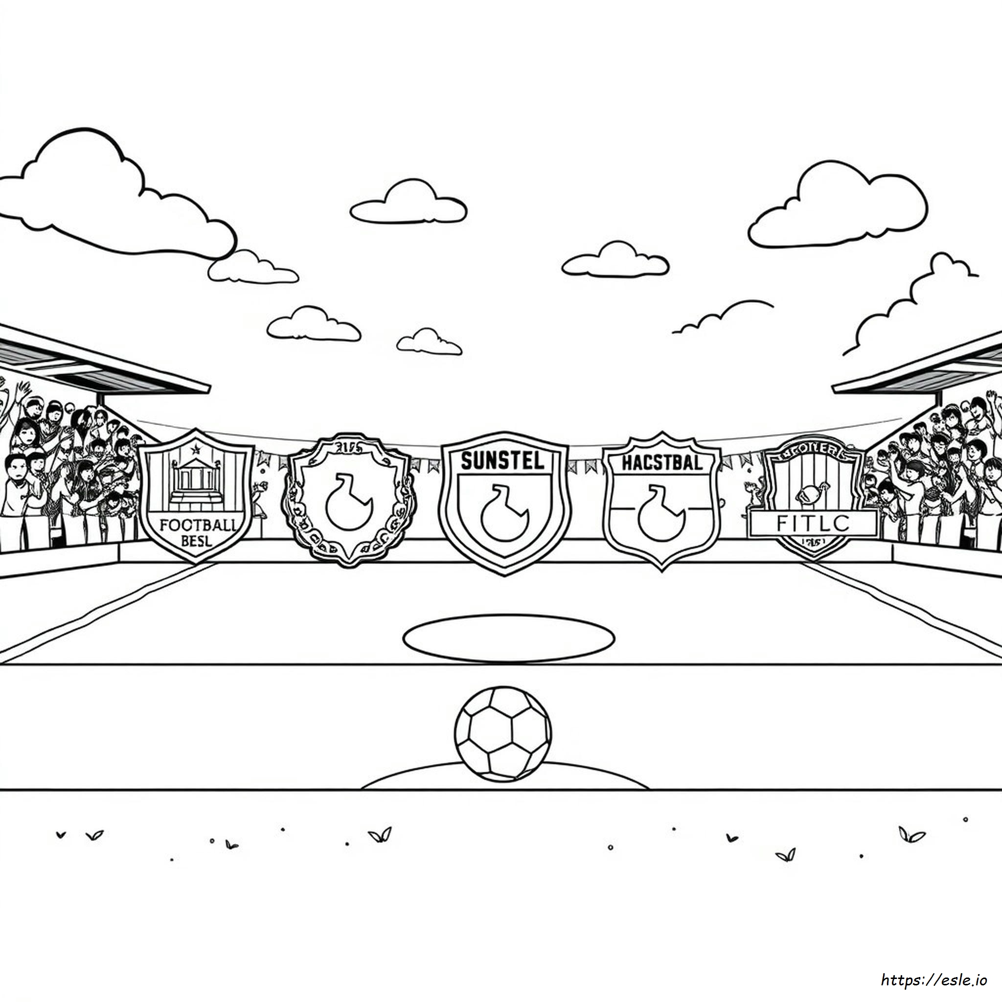 Colouring Football Badges