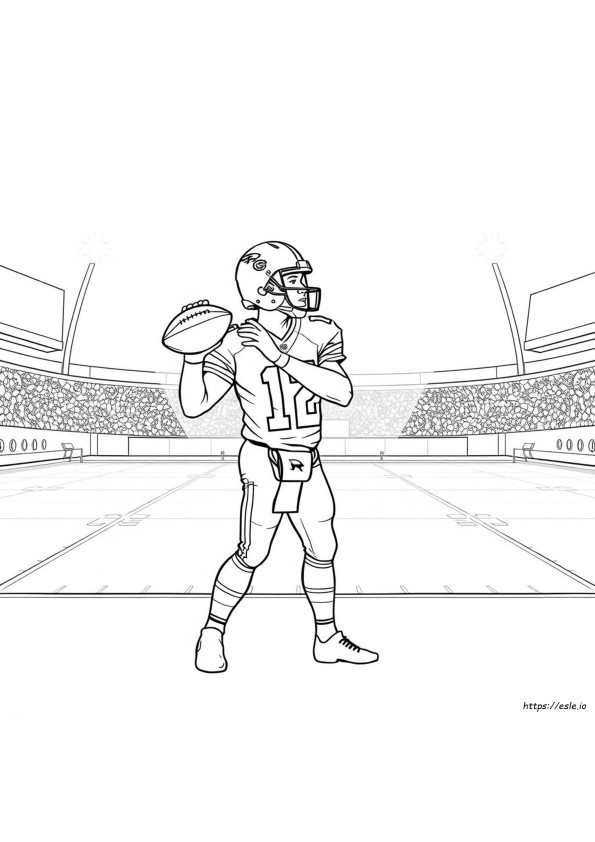 Mahomes Coloring Page