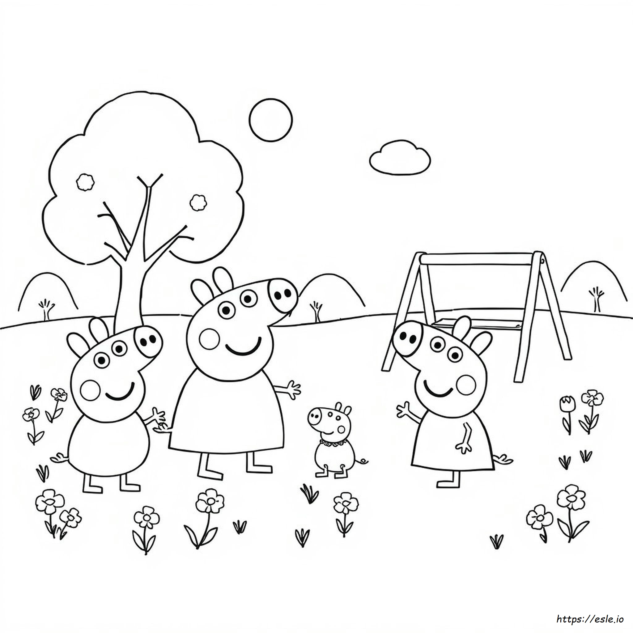Peppa Pig Coloring Pages Printable Pdf