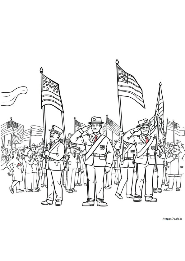 Desenhos Para Colorir Do Dia Dos Veteranos Para Crianças Grátis Para Imprimir