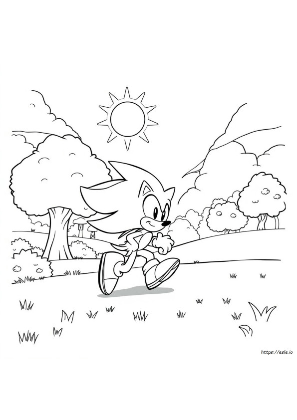 Sonic 3 Colouring Pictures