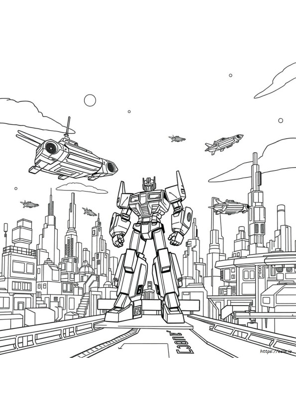 Cybertron Coloring Page