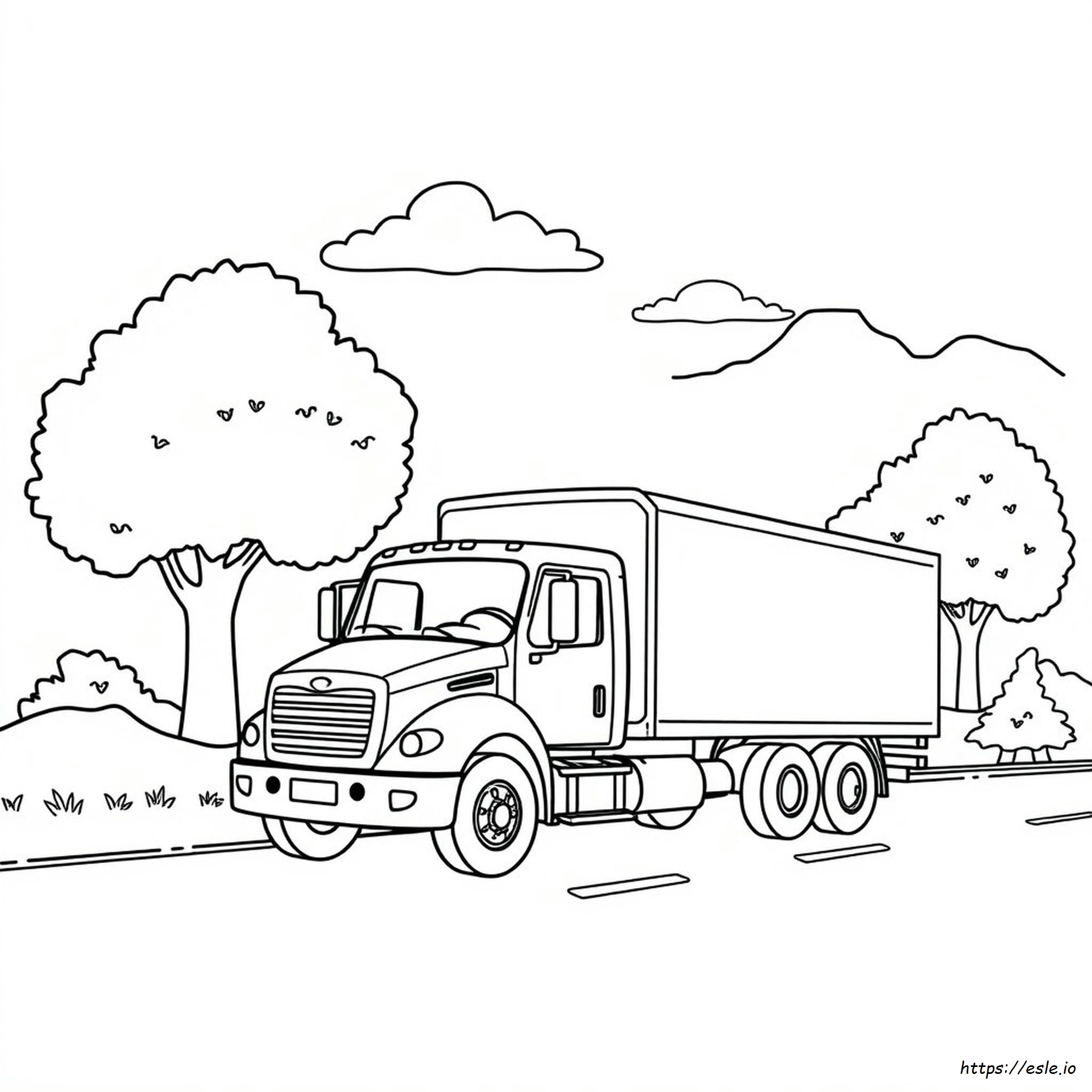 Truck Coloring Book