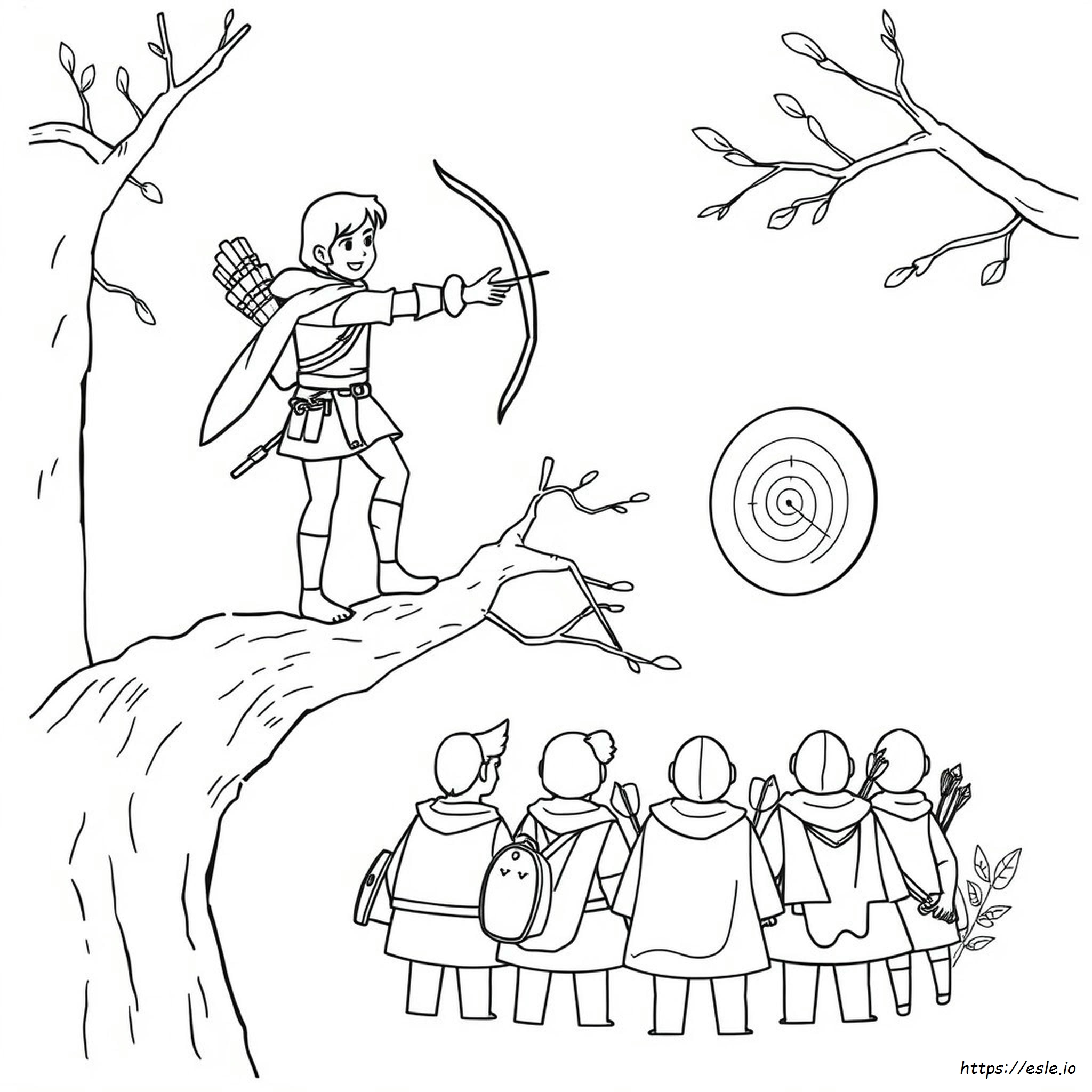 Robin Hood Para Colorir Para Imprimir