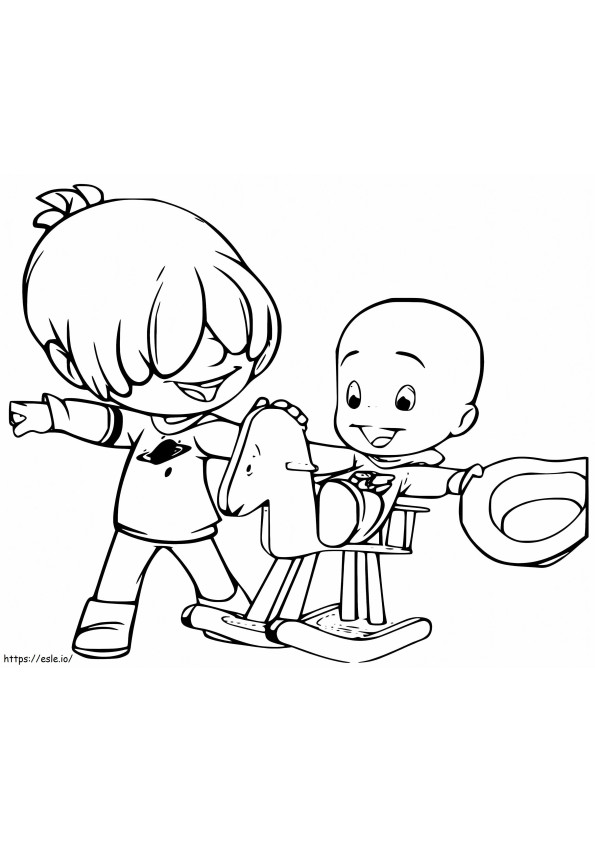 Cuquin And Pelusin coloring page