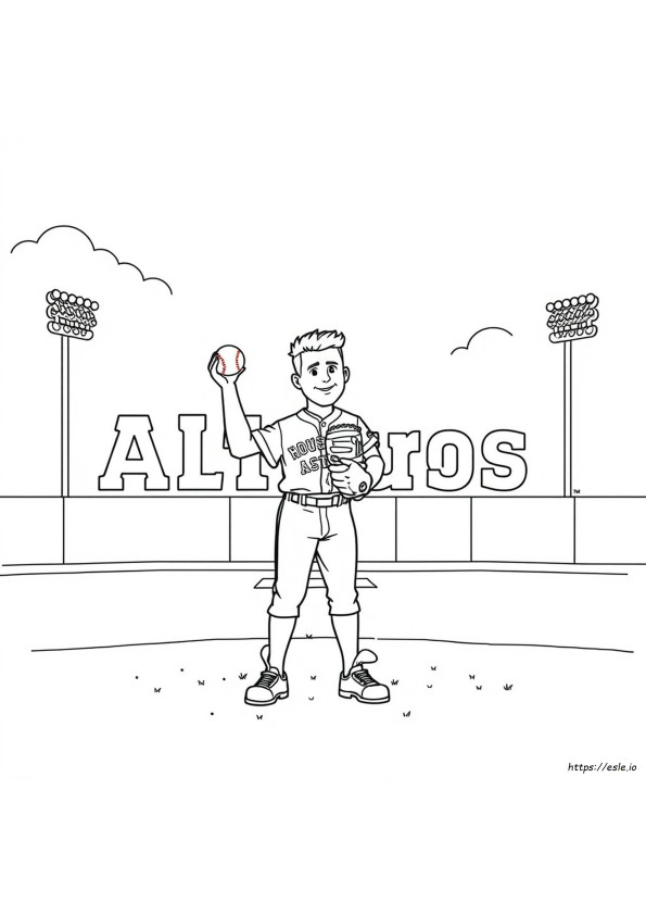 Jose Altuve Kleurplaat