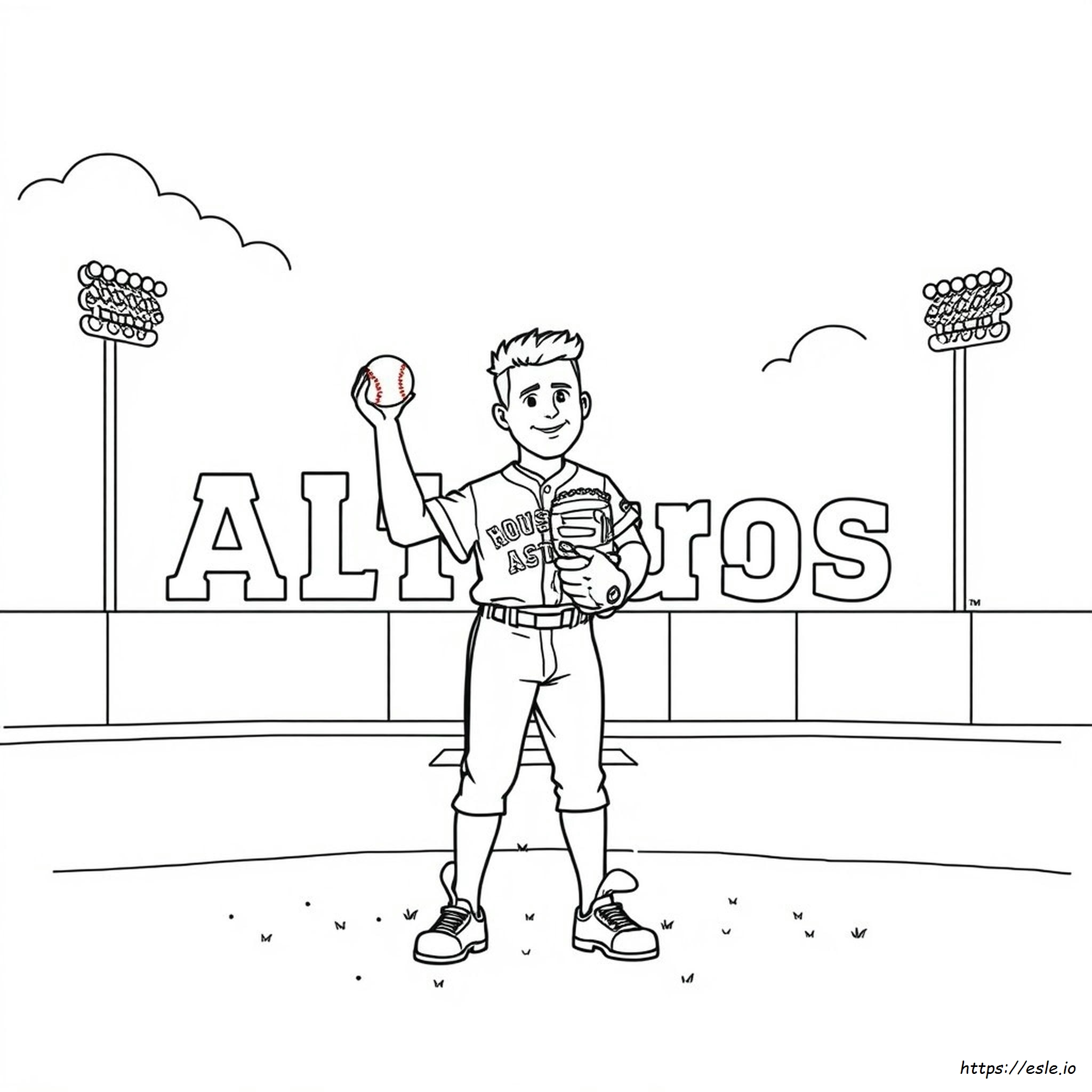 Jose Altuve Coloring Page