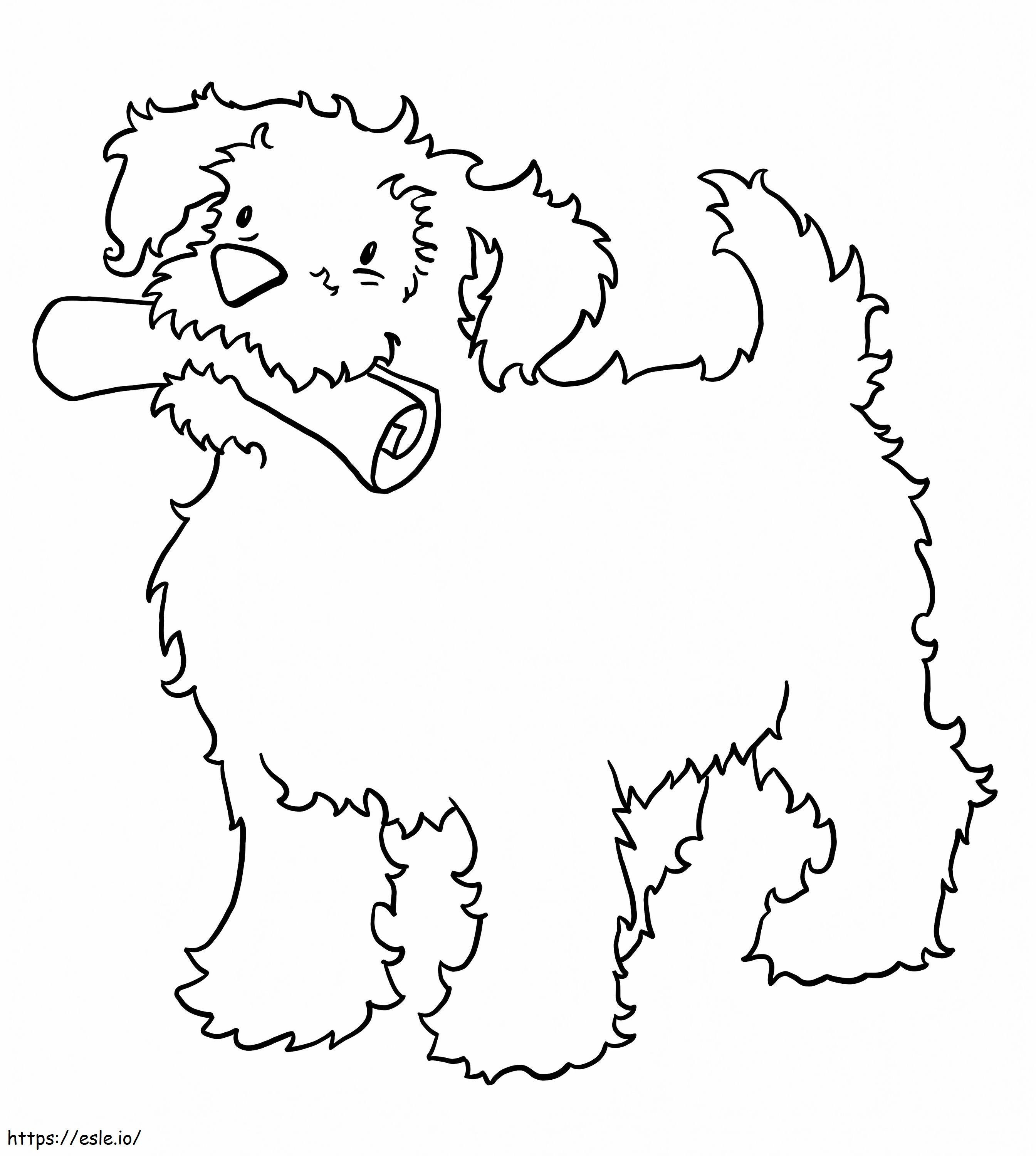 Puppy 3 coloring page