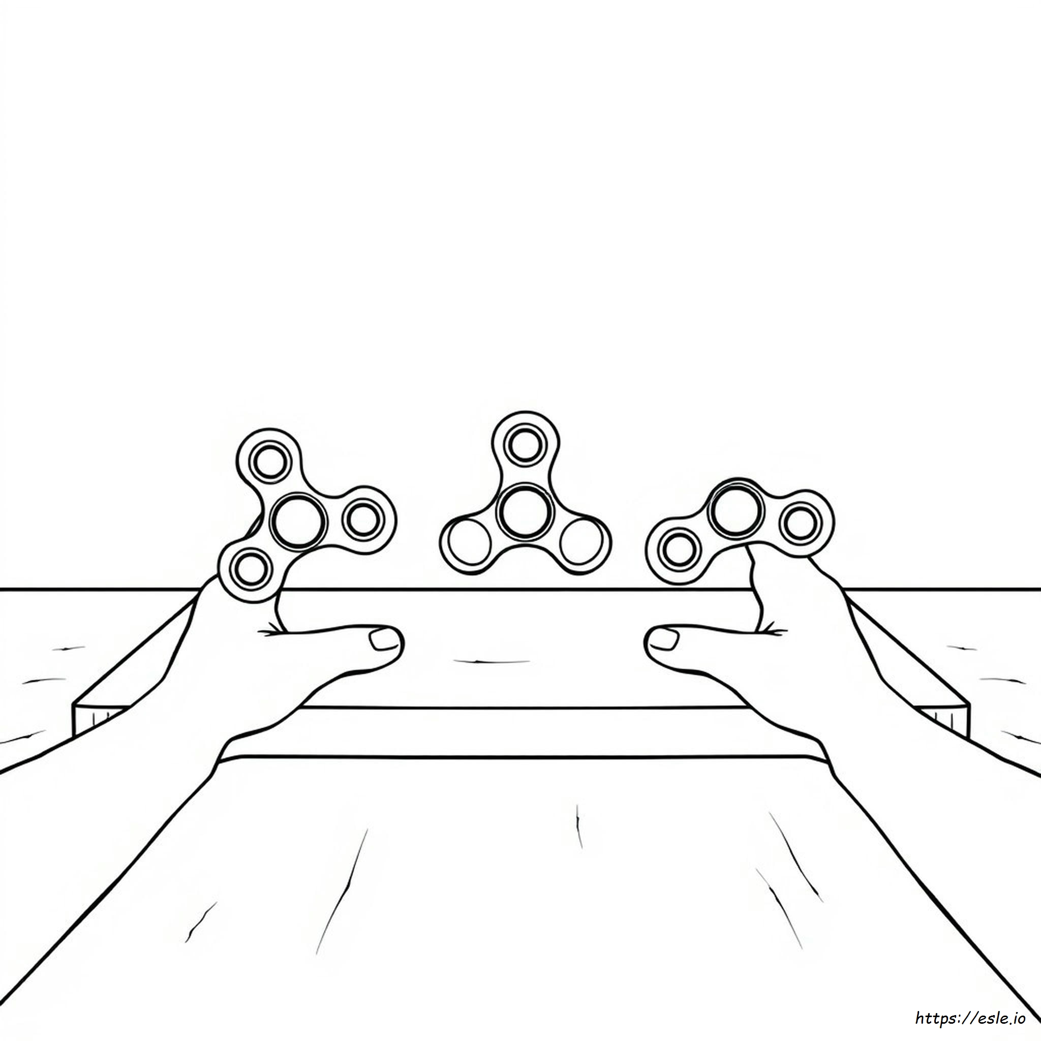 Disegni Da Colorare Di Fidget Spinner