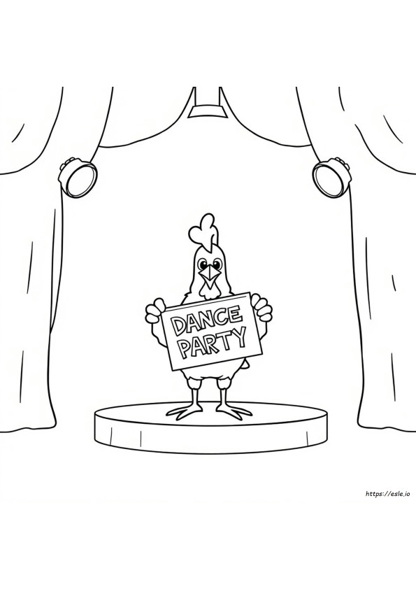 Kickinchicken Coloring Page