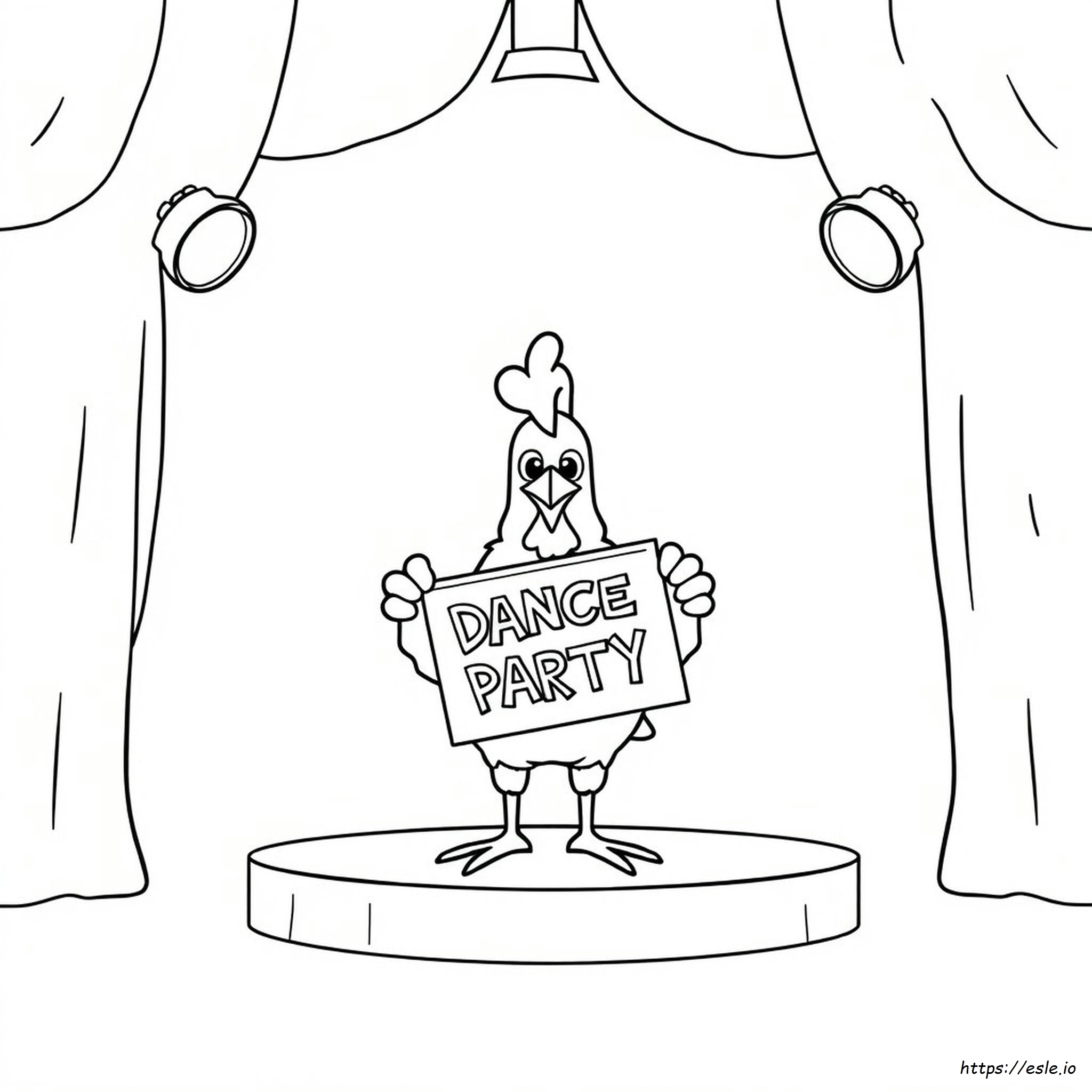 Kickinchicken Coloring Page