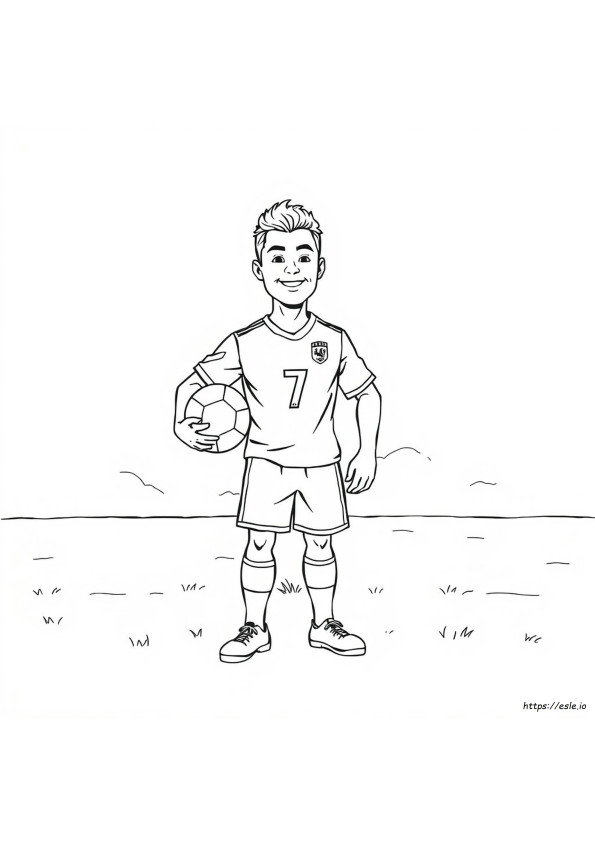 Ronaldo Coloring Picture