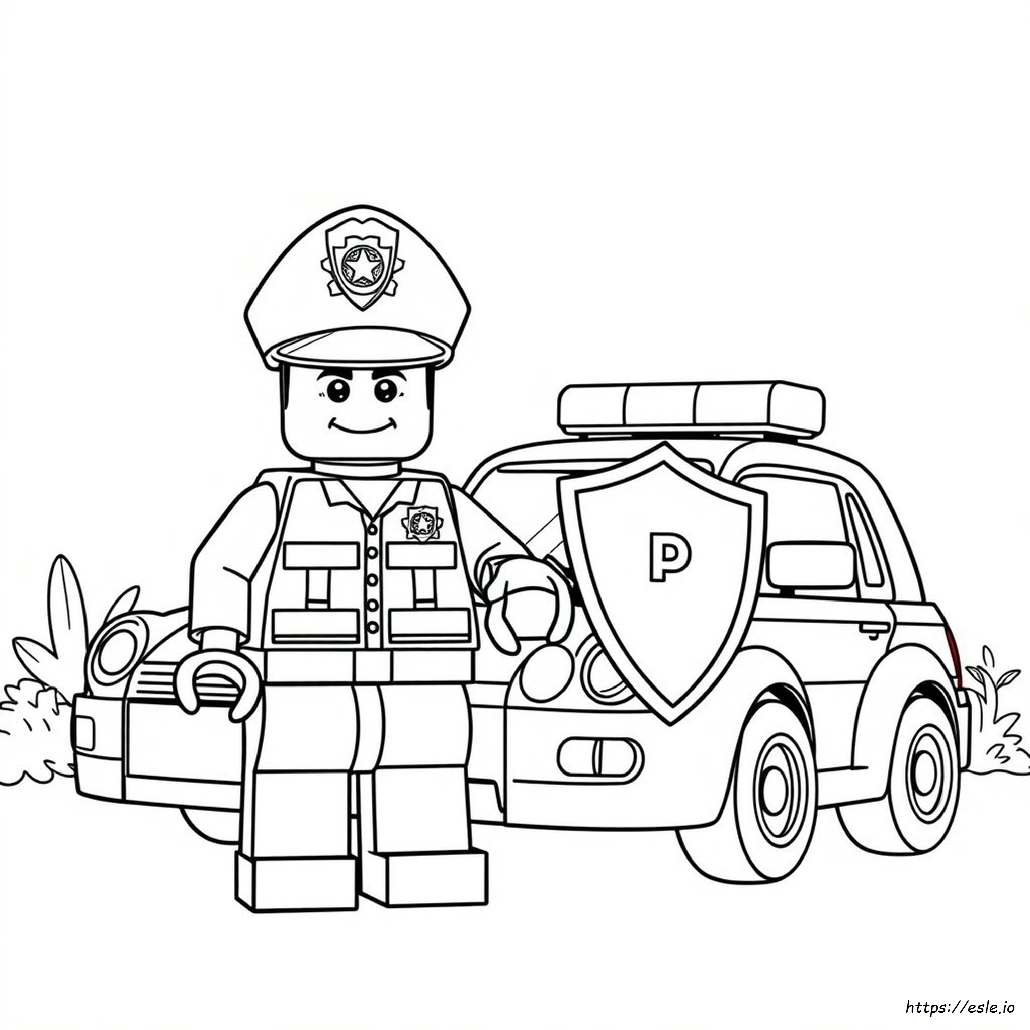 Police Officer Lego Police Coloring Pages