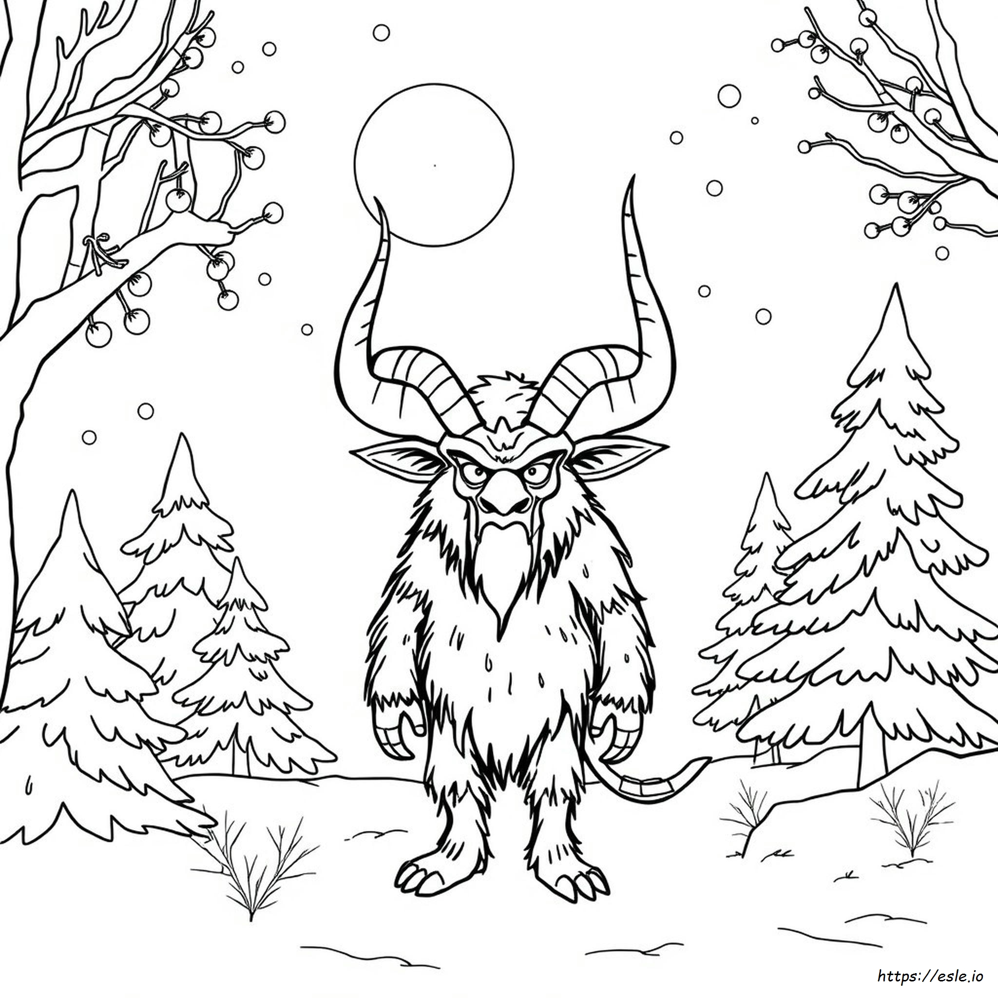 Krampus Coloring Pages