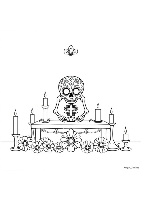 Calavera Kleurplaat