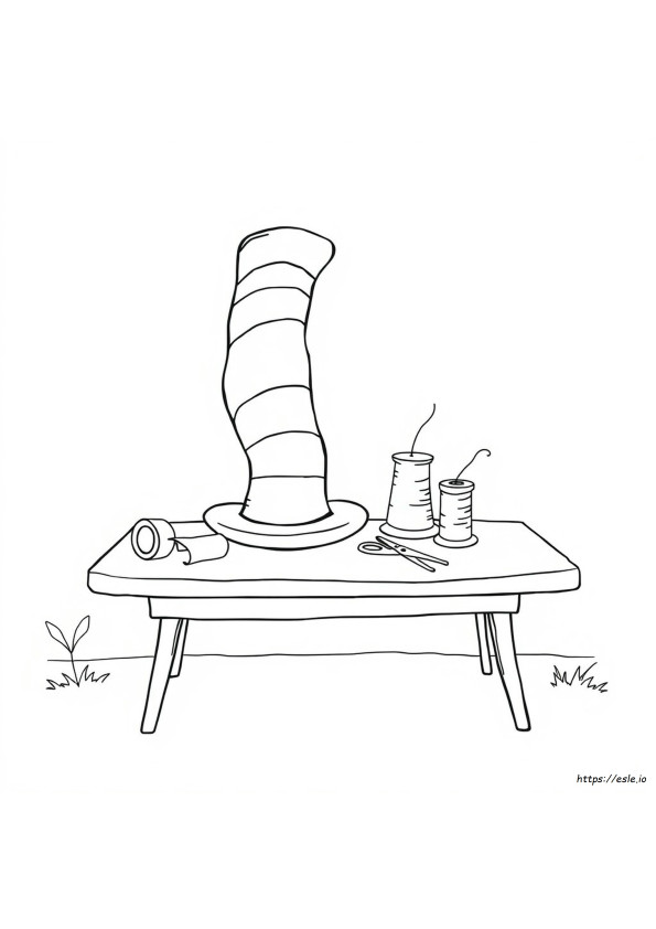帽子の塗り絵