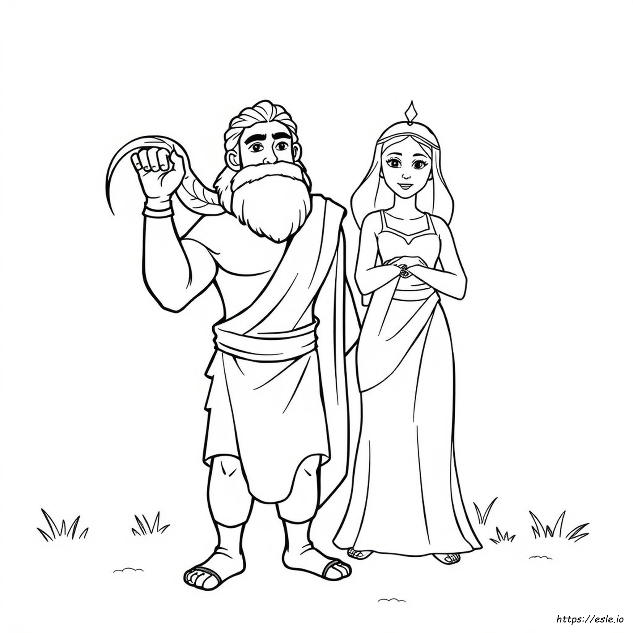 Samson And Delilah Coloring Pages
