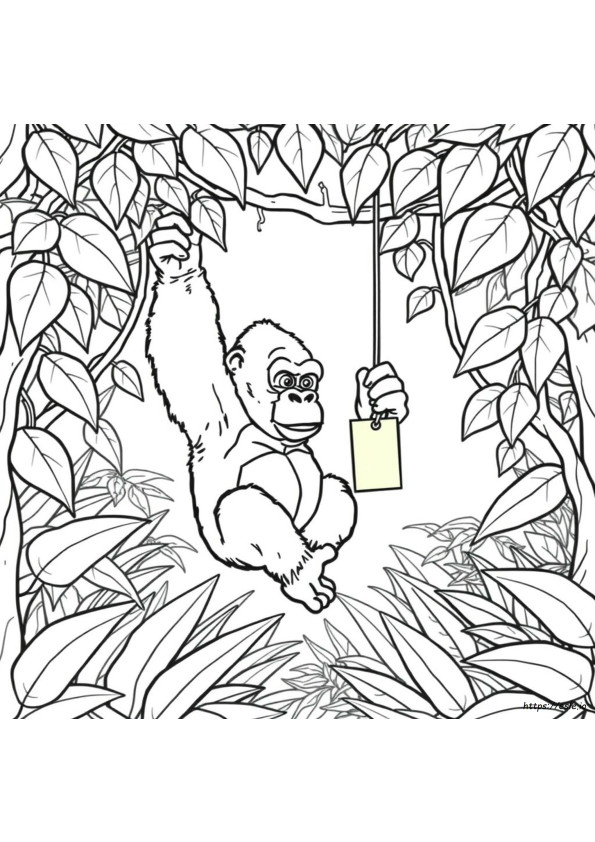 Gorilla Tag Kleurplaat