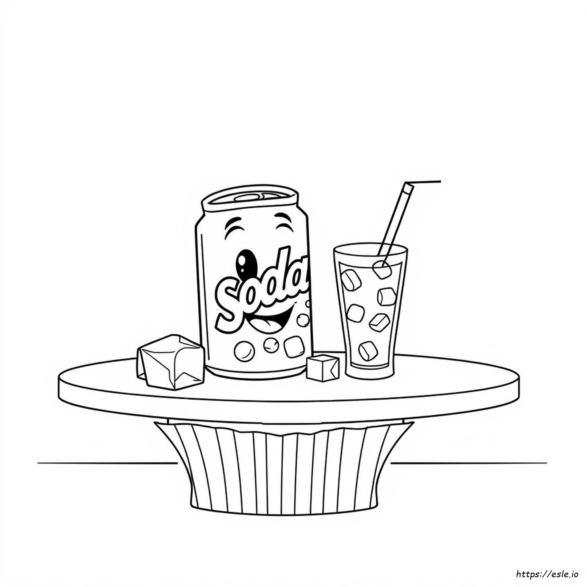 Soda Can Coloring Page