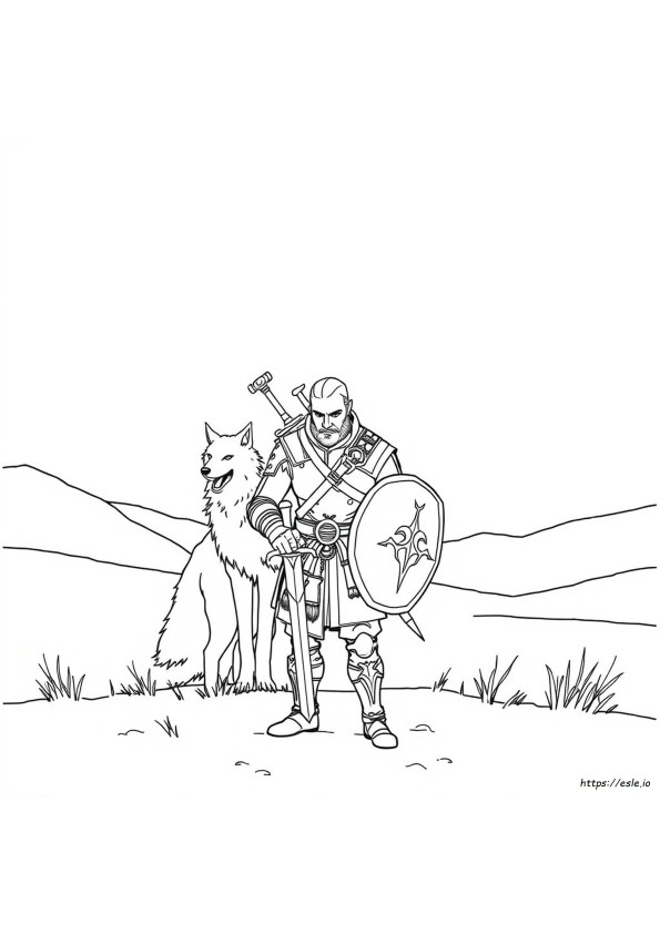 Desenhos De The Witcher Para Colorir