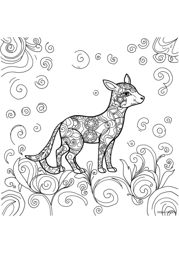 Hayvan Zentangle Boyama Sayfaları