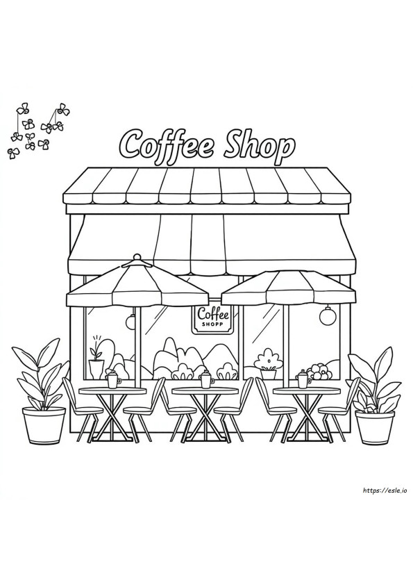 Kedai Kopi Lembar Mewarnai
