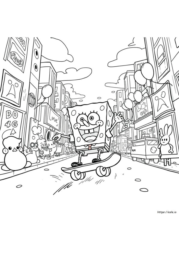 Halaman Mewarnai Nickelodeon The Splat