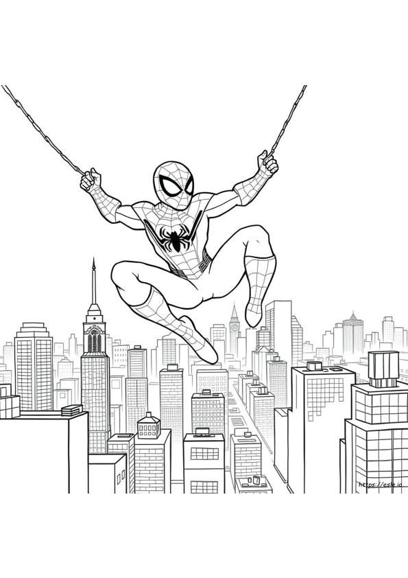 Spiderman Para Colorear
