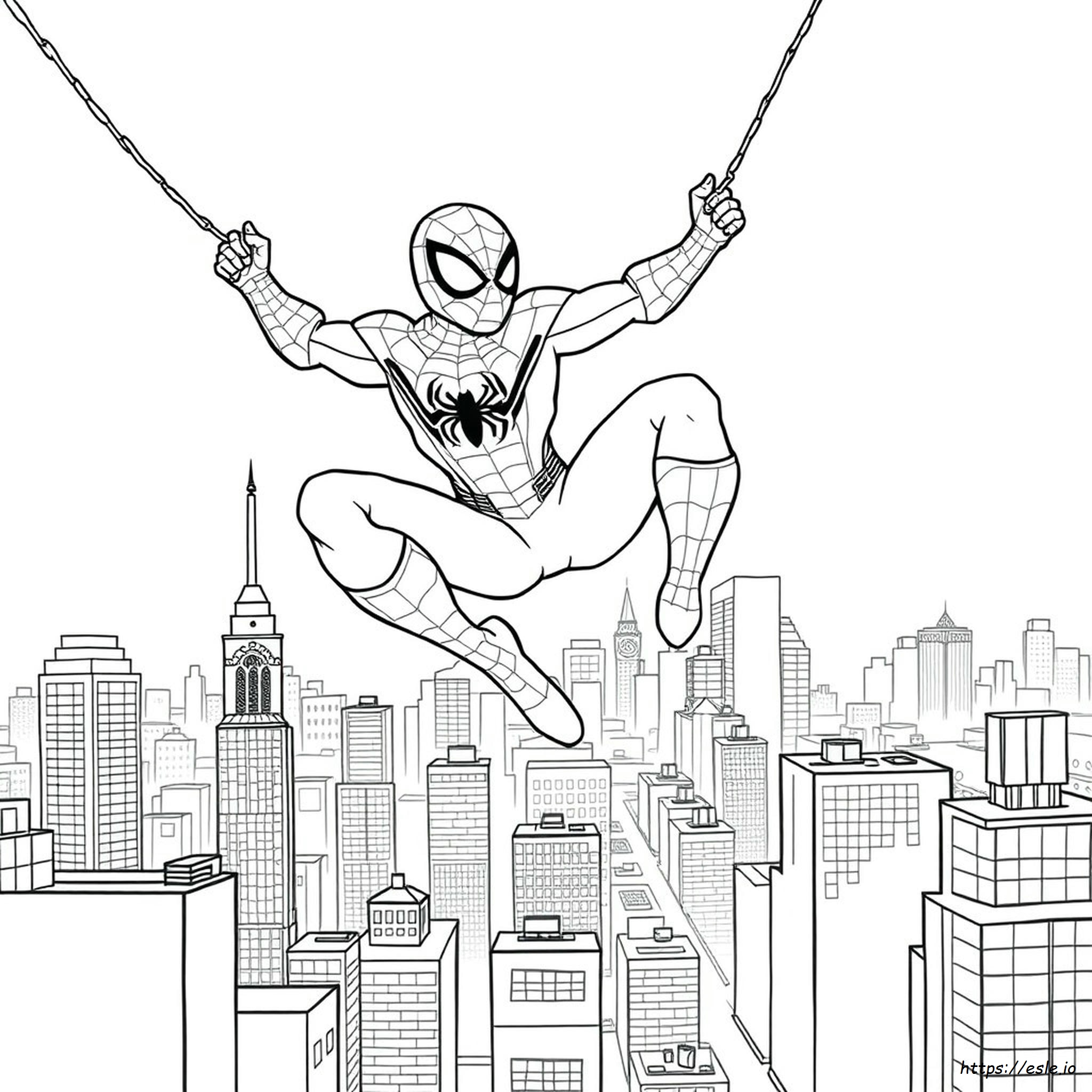 Spiderman Coloring In Pages