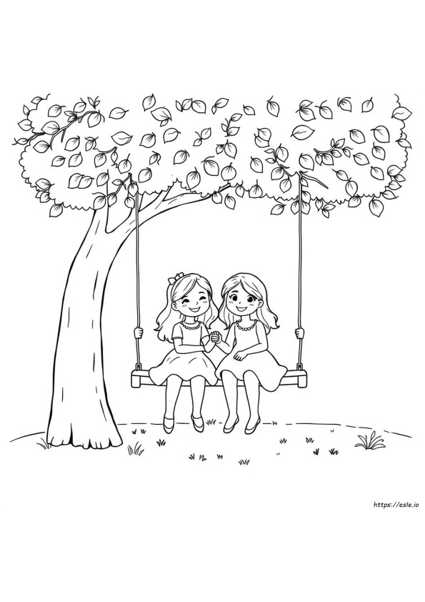 Sisters Coloring