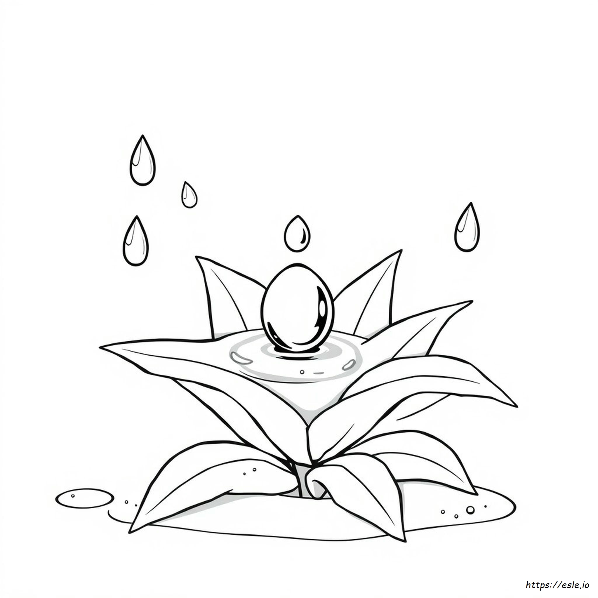Water Droplet Coloring Page