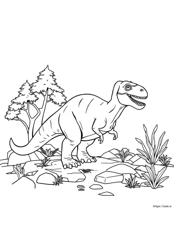 Lihansyöjä Dinosaurukset Värityskuvat