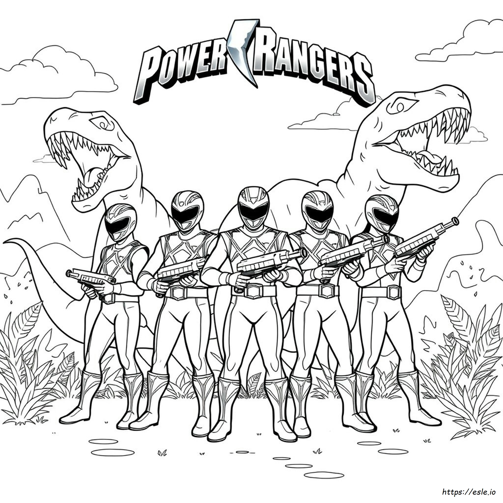Power Rangers Dino Charge Coloring