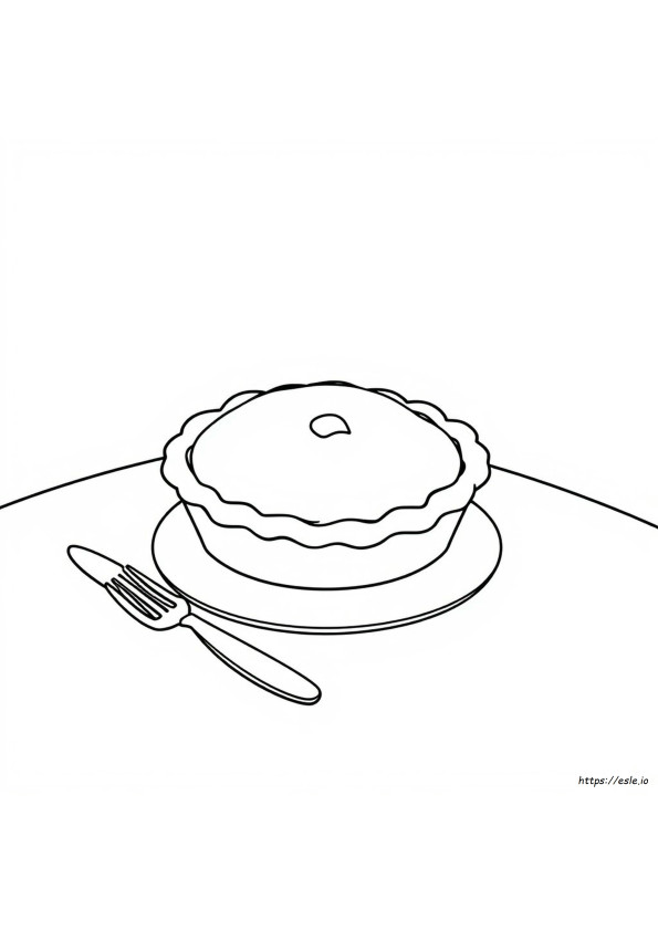 Seluruh Kue Pai Gambar Mewarnai