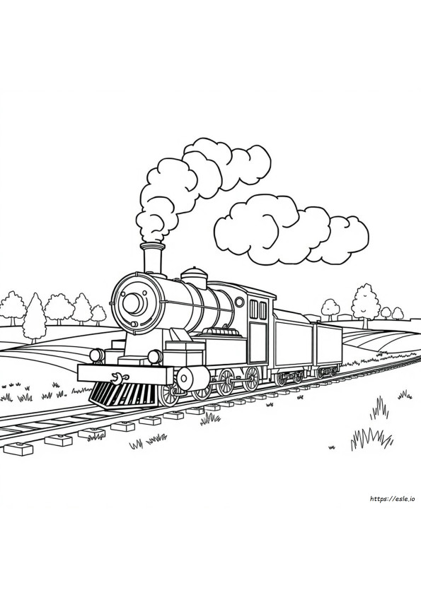 Steam Train Colouring