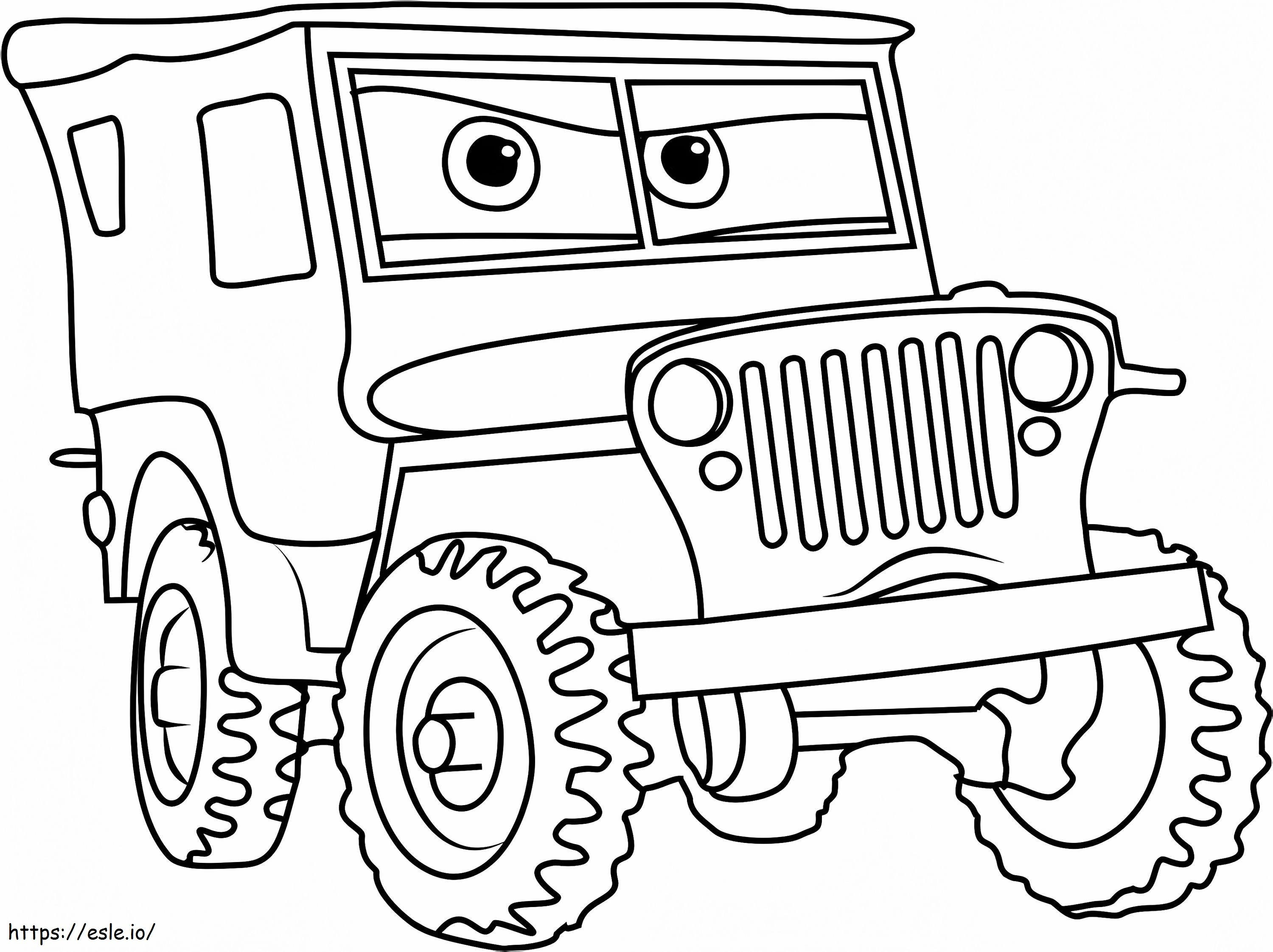 Sarge From Cars 31 coloring page