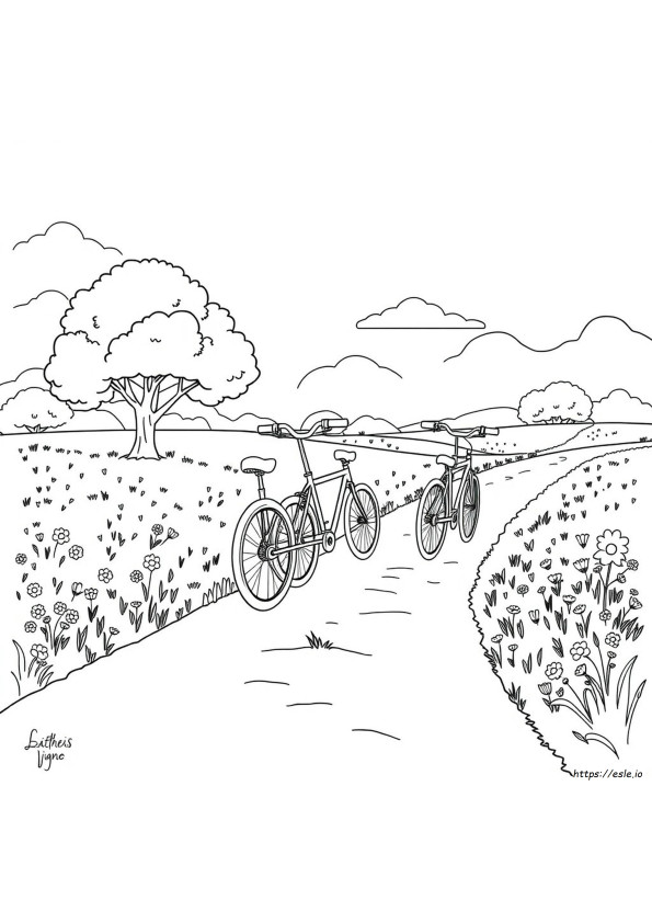 Coloriage Vélo