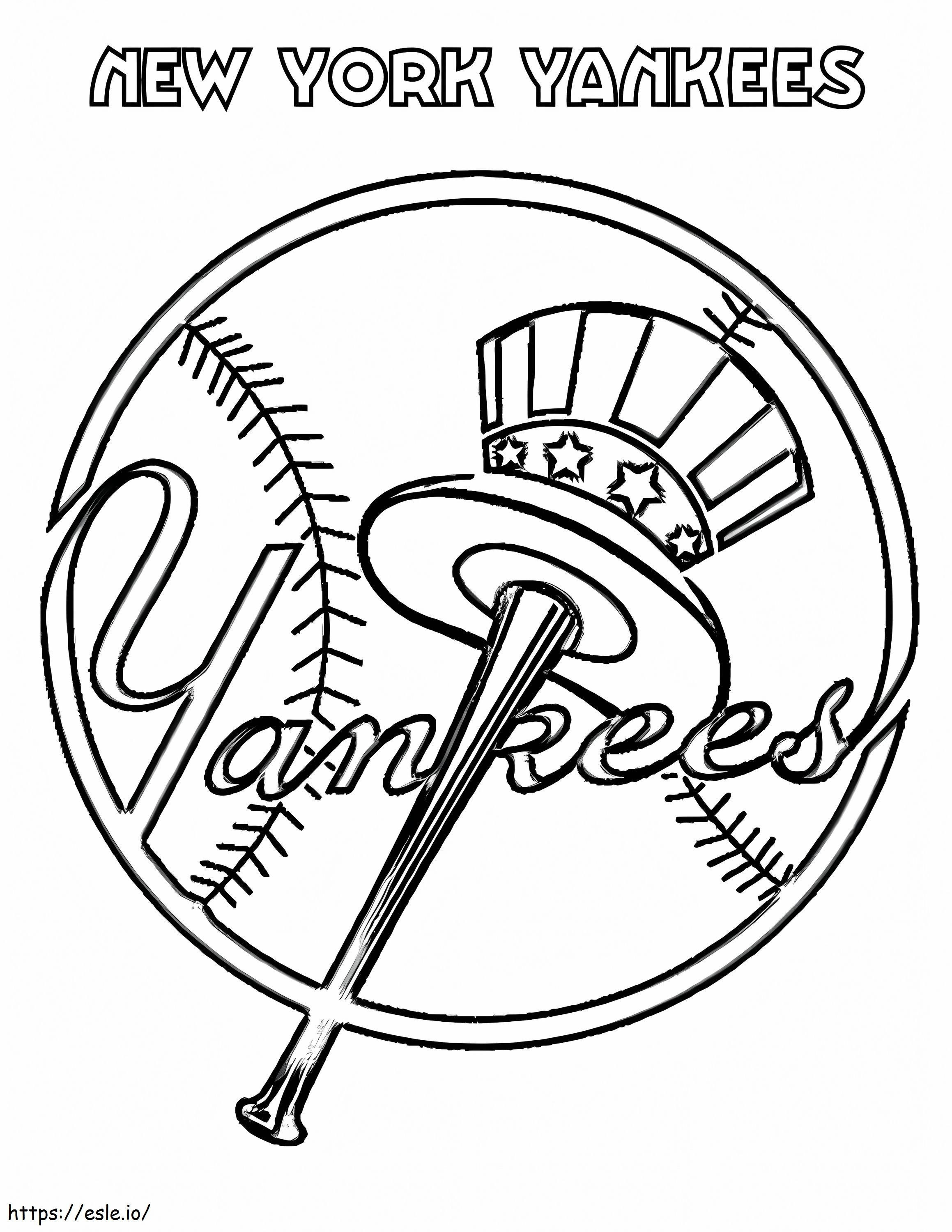 Coloriage Yankees de New York à imprimer dessin