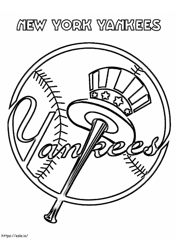 New York Yankees kleurplaat